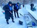 В Королёве проходит зимний субботник, организованный Единой Россией