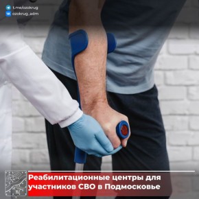 В Московской области создано 3 флагманских реабилитационных центра для участников специальной военной операции
