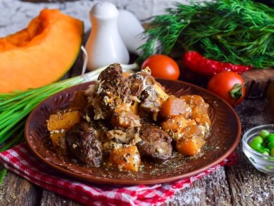 Куриная печень с грибами и тыквой: гармония вкусов на вашем столе