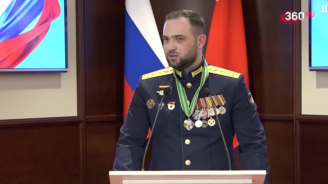 Телеканал 360 выпустил сюжет о награждении Андреем Воробьёвым участников и ветеранов СВО