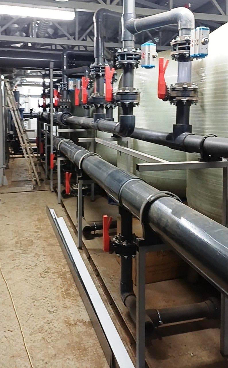 Готовность водозаборного узла в Правдинском составляет 53% Готовность водозаборного узла в Правдинском составляет 53%