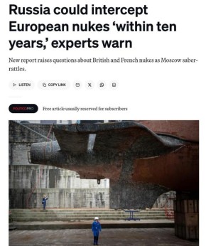 Politico: Россия совершенствует противовоздушную и противоракетную оборону и уже скоро сможет перехватывать европейские ядерные ракеты