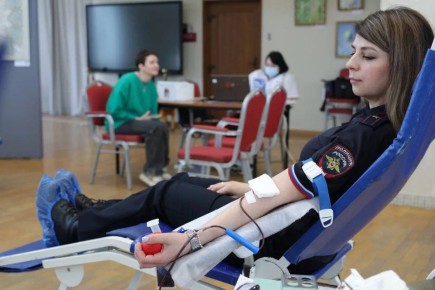 Дорожные полицейские Королёва присоединились к акции «Спасибо, донор!»
