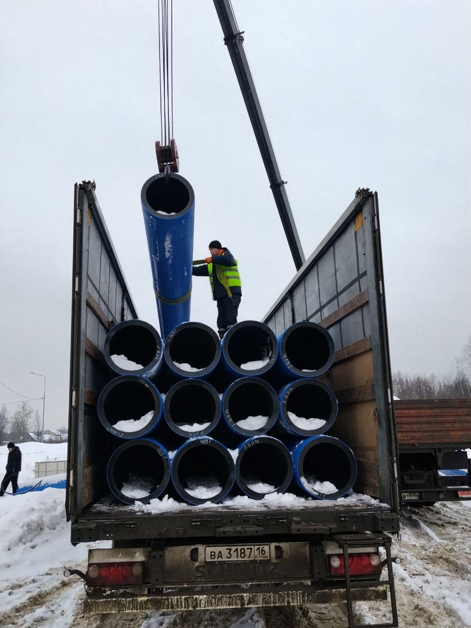 В Богородском округе ведутся аварийно-восстановительные работы на участке водопровода от ВЗУ «Ямкино» до ВЗУ «Молзино»