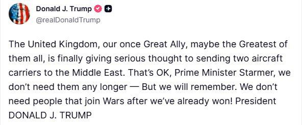 Трамп обиделся на Великобританию