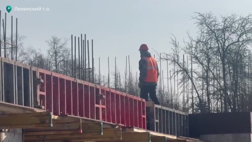 В городе Видное продолжается возведение детского сада на 200 мест