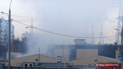 Пожар на строительном рынке в подмосковном Солнечногорске ликвидирован