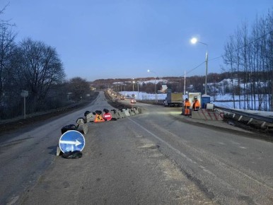 Изменение движения через мост на Домодедовском шоссе