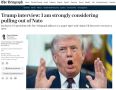 Трамп серьёзно рассматривает выход США из НАТО