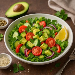 Свежесть и здоровье: удивительный овощной салат с авокадо, который украсит ваш стол