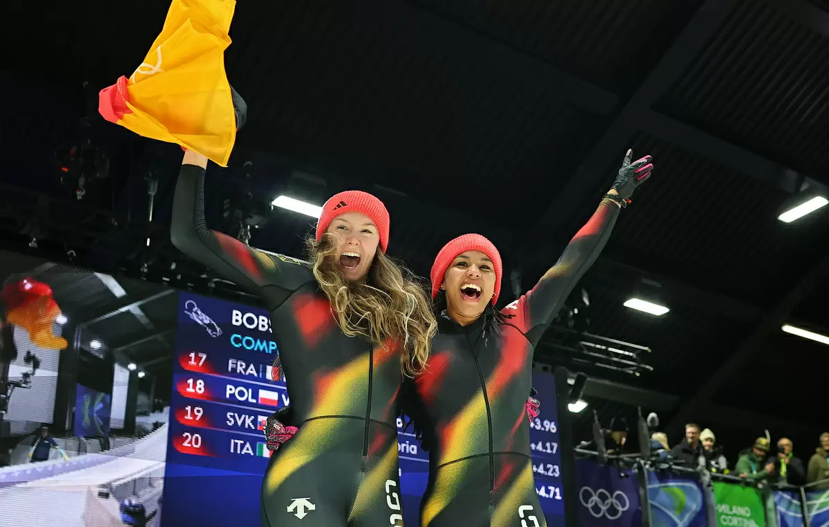 Германские бобслеистки Нольте и Леви завоевали золотые медали на Олимпийских играх