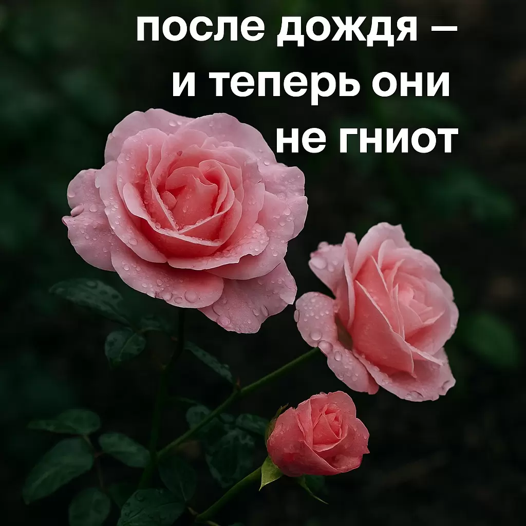 Спасение для роз: как предотвратить гниение после дождя