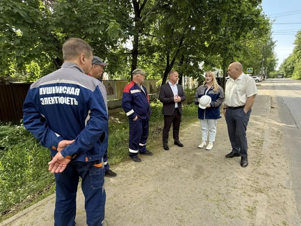 В городском округе Пушкинский продолжается модернизация уличного освещения В городском округе Пушкинский продолжается модернизация уличного освещения