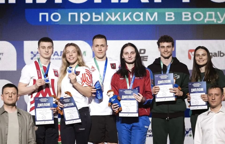 Электростальцы завоевали медали чемпионата России по прыжкам в воду Электростальцы завоевали медали чемпионата России по прыжкам в воду