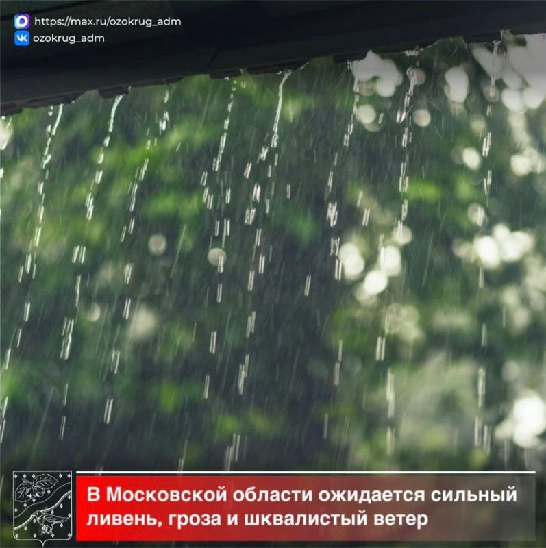 Внимание! По данным синоптиков вечером 10 июля и в первой половине ночи с 10 на 11 июля на территории Московской области ожидается ухудшение погодных условий