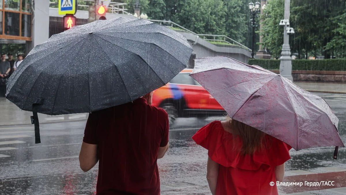 Сильный дождь с грозой начнется в Москве и Подмосковье после 15:00 мск