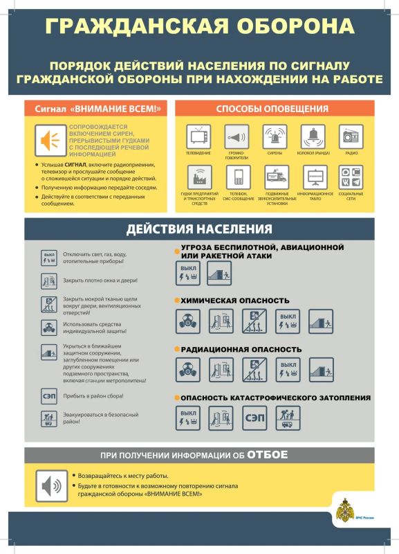 О порядке действий населения по сигналу ГО при нахождении дома и на работе О порядке действий населения по сигналу ГО при нахождении дома и на работе
