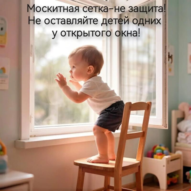 Москитная сетка — не защита от трагедии!