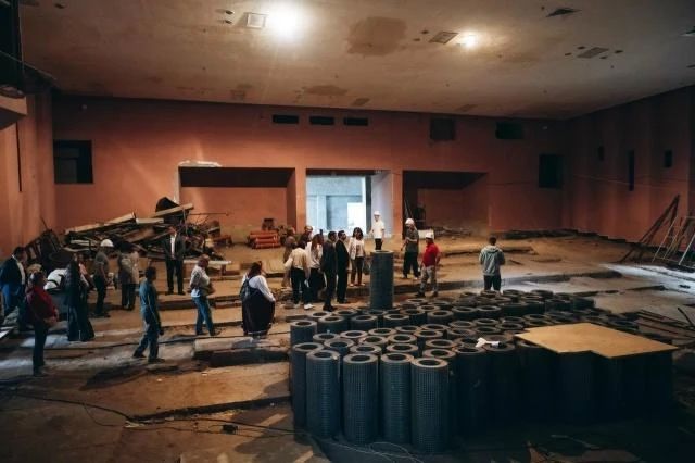 В Богородском округе продолжается реконструкция Центра культуры «Акрихин» в Старой Купавне — одного из ключевых культурных объектов муниципалитета