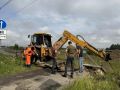 Заместитель главы Сергиево-Посадского округа Илья Кошелев сегодня осмотрел тротуар на Западном объезде и проконтролировал ход работ по устранению провала асфальта