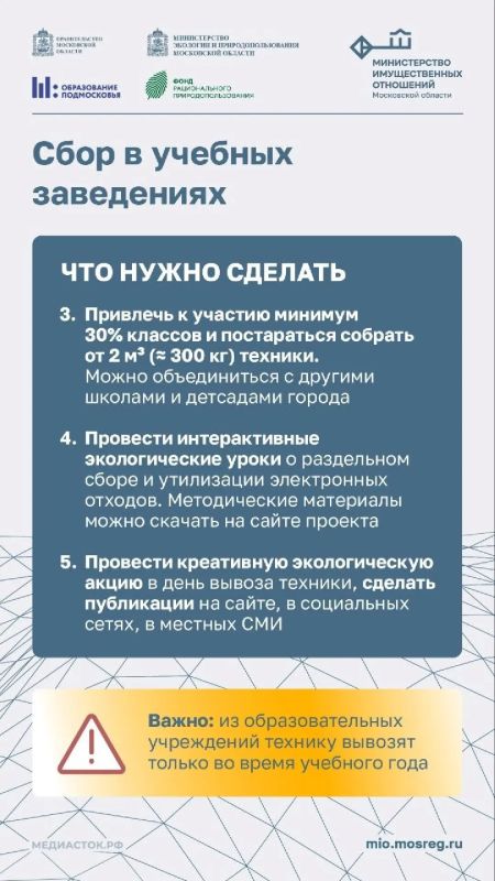 Совсем скоро Фонд рационального природопользования запускает осенний этап акции «Школа утилизации: электроника» Совсем скоро Фонд рационального природопользования запускает осенний этап акции «Школа утилизации: электроника»