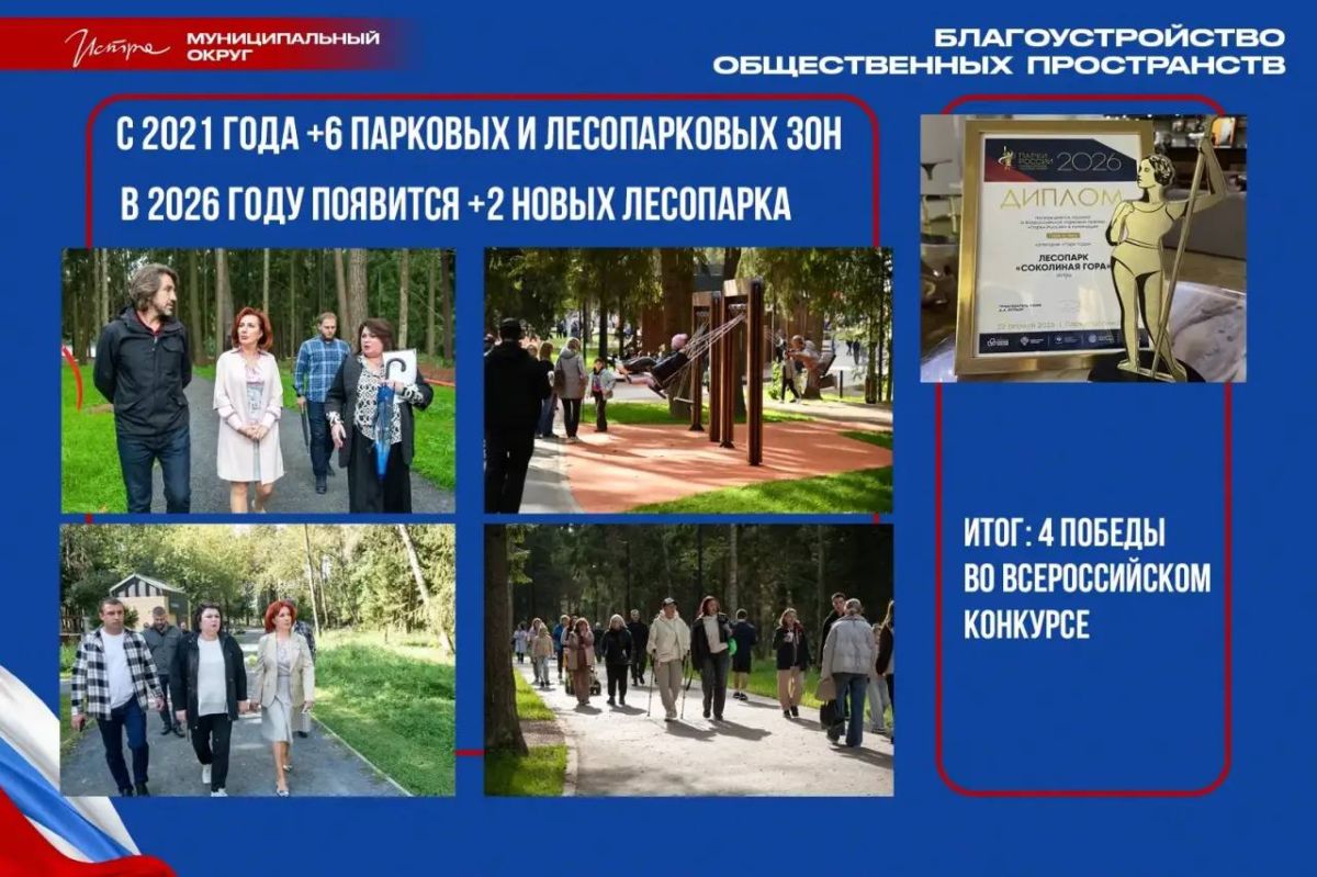 Татьяна Витушева: В пятничной рубрике, посвященной реализации Народной программы «Единой России», продолжается блок благоустройства! И сегодня в центре внимания – благоустроенные природные зоны округа
