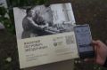 На улице Сергиевскя открыли первый AR-памятник Василию Звёздочкину — мастеру, который выточил первую матрёшку и позднее обучал ремесленников