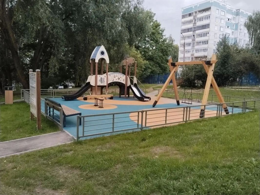 В Городском округе Коломна завершены запланированные на 2026 год работы по обновлению детских игровых площадок В Городском округе Коломна завершены запланированные на 2026 год работы по обновлению детских игровых площадок