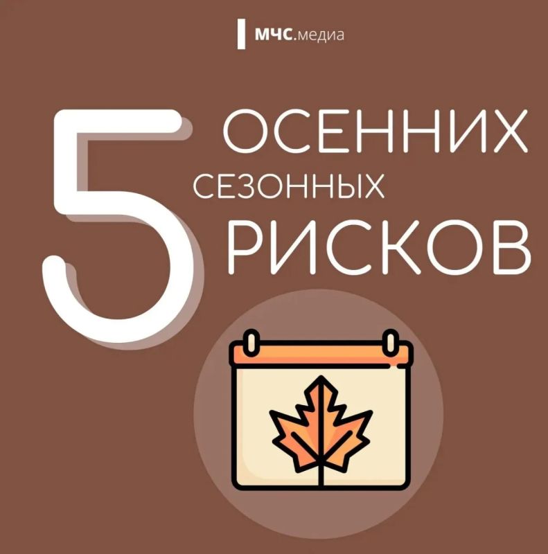 МЧС напоминает о безопасности осенью