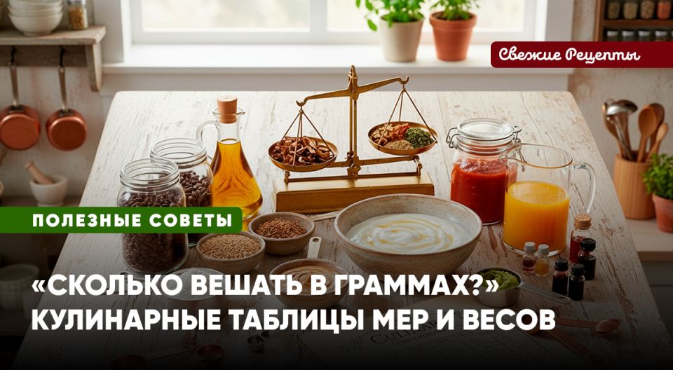 Как без весов точно измерить продукты: полезные советы для каждой кухни